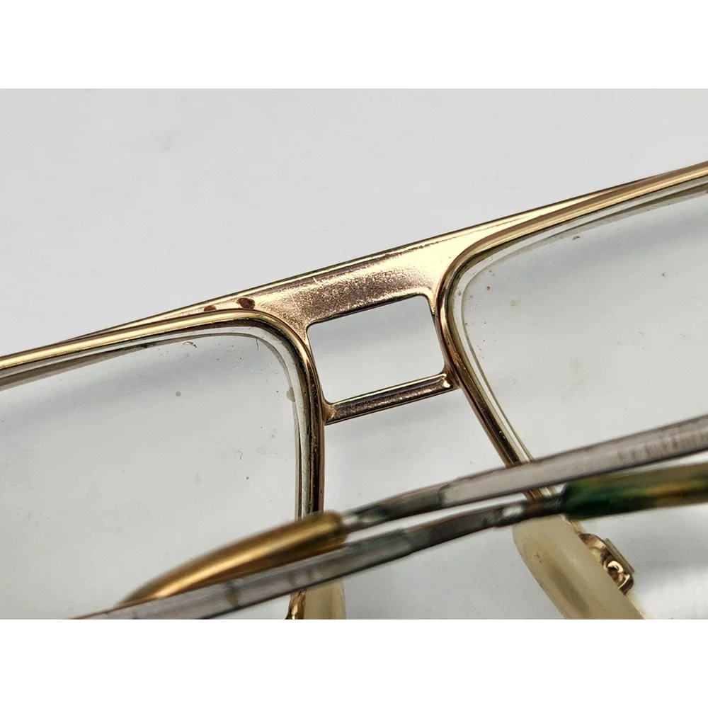 Vintage Gucci Aviator Eyeglasses Gold Frames Mens